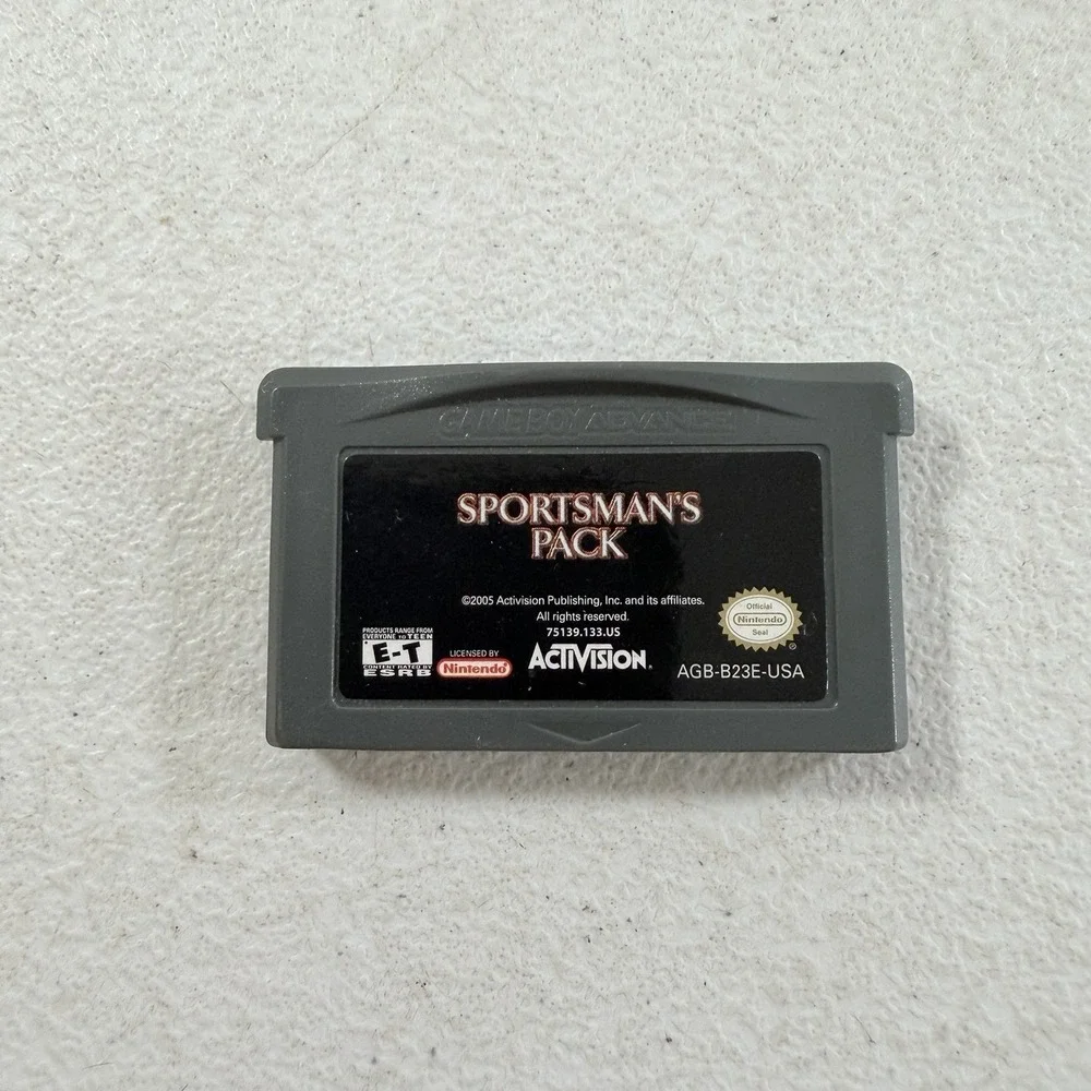 Sportsman's‎ Pack Game Boy Advance GBA Fishing & Hunting 2 in 1 Cart Only TESTED